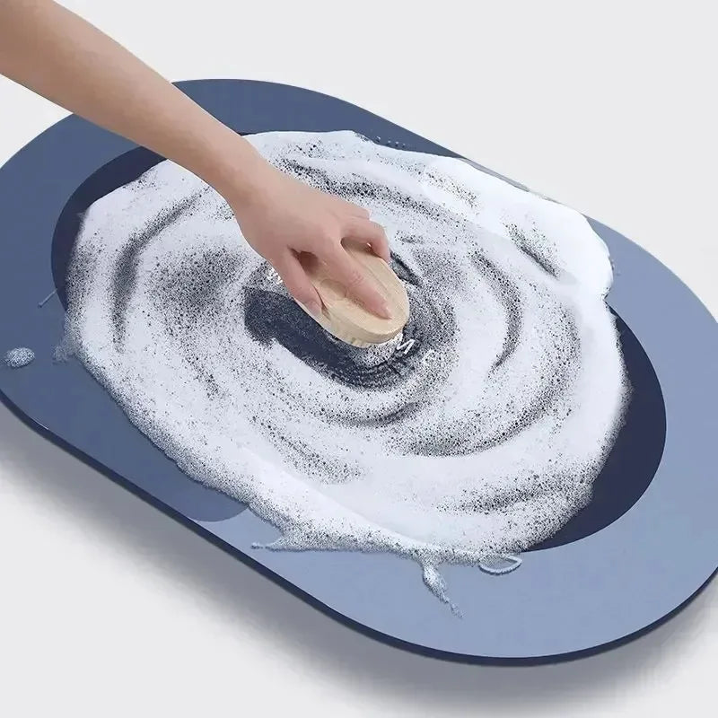 Tappetino bagno assorbente microfibra corallo asciugatura rapida antiscivolo