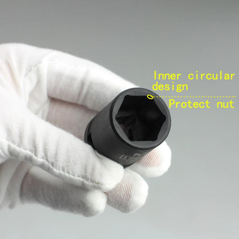 Adattatore attacco 1/2" per chiave a impulsi - bussole 6 punti 10-32 mm
