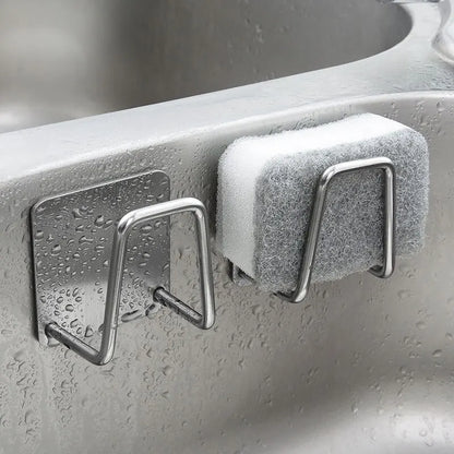 Porta spugna lavello inox autoadesivo porta paglietta drenante cucina