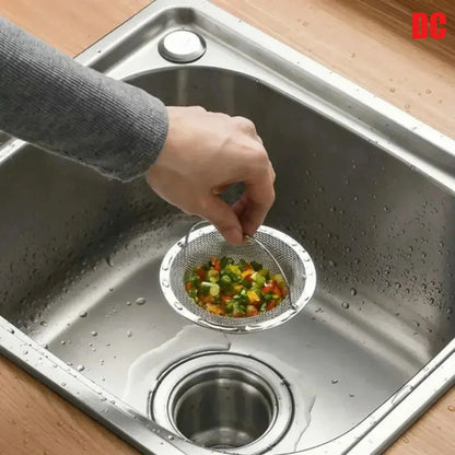 Filtro Scarico Acciaio Inox Lavello/Doccia Salva-Peli Anti-Intasamento