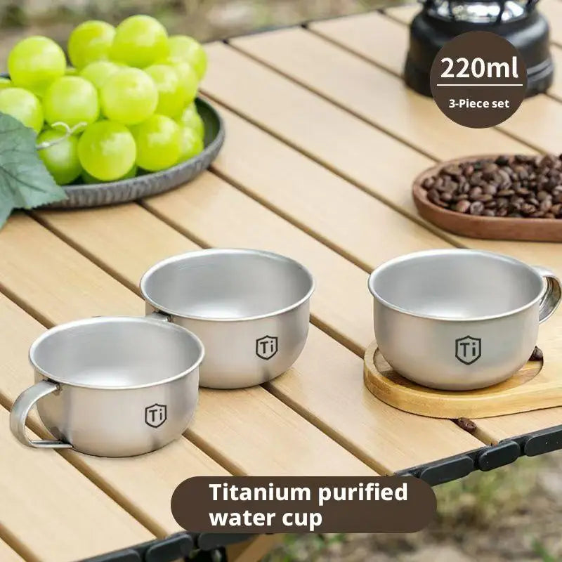 Mini tazza da campeggio portatile per caffè tè acqua 80/220 ml