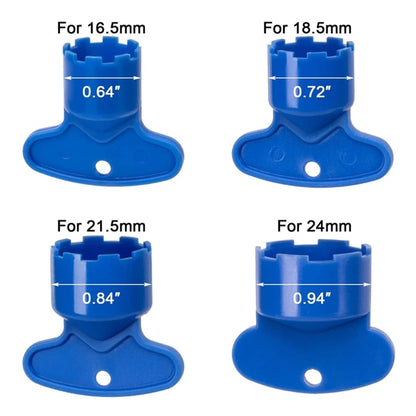Kit 4 chiavi estrattori aeratori universali per rubinetto M16.5 18.5 21.5 24 mm