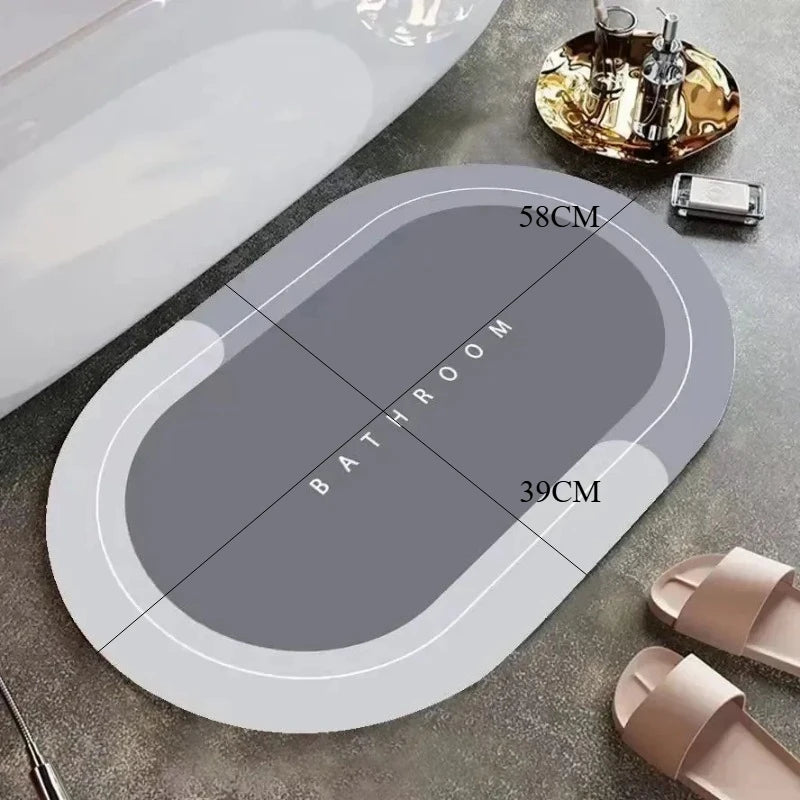 Tappetino bagno assorbente microfibra corallo asciugatura rapida antiscivolo