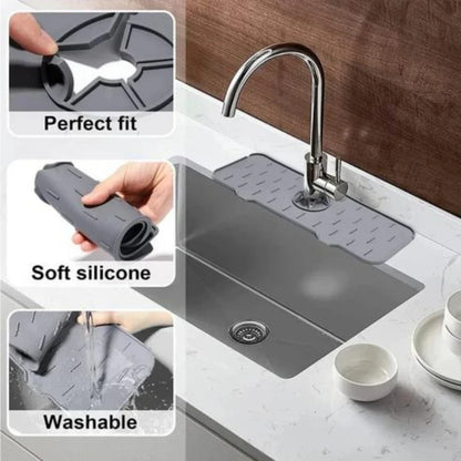 Porta spugna silicone antigoccia per lavello cucina - tappetino paraschizzi
