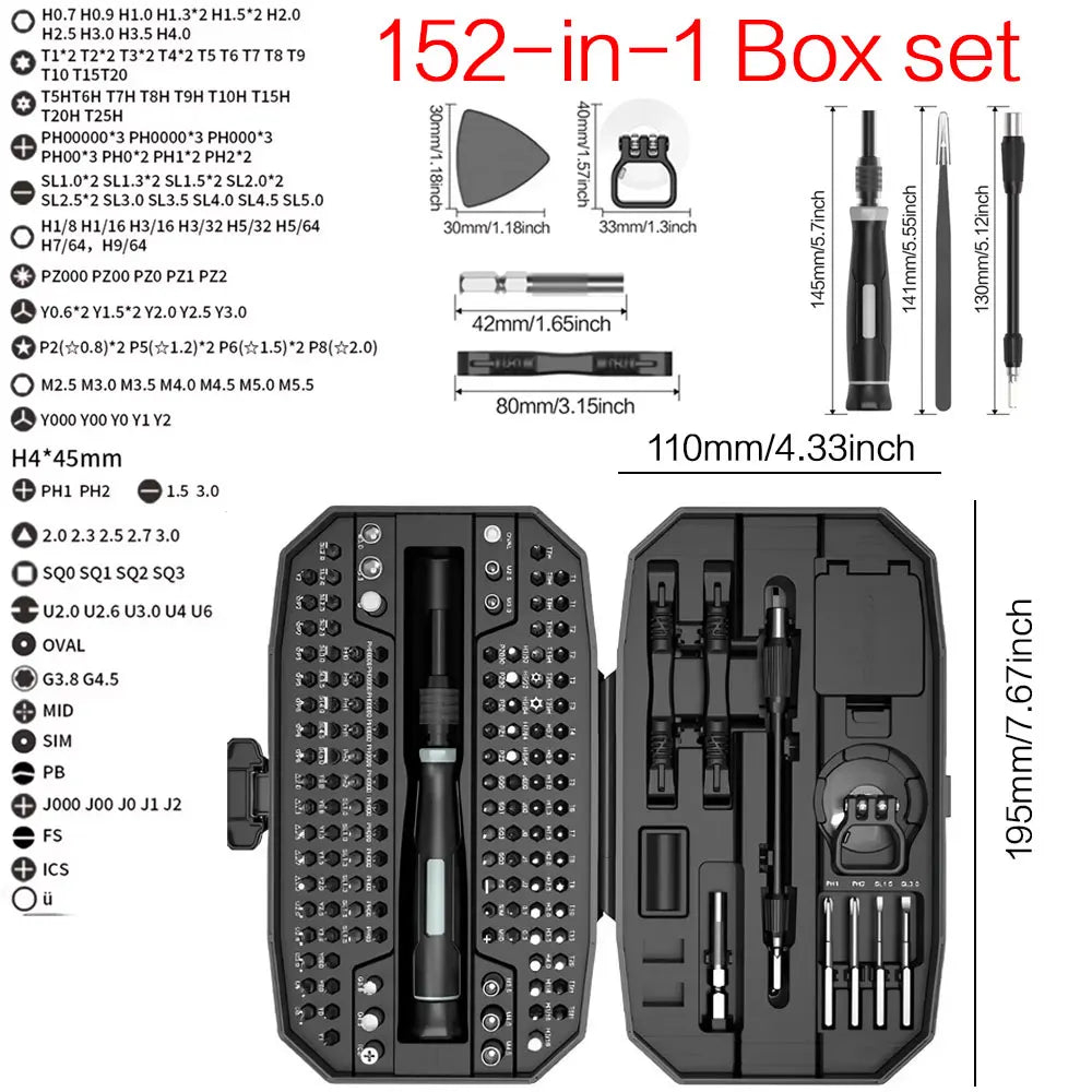 Kit Cacciaviti Precisione 25in1 Riparazione Laptop/PC/Smartphone Torx T5 T6
