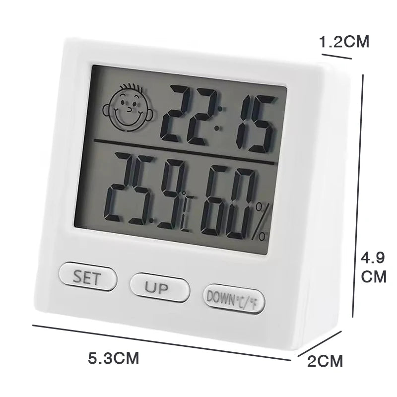 Stazione Meteo Digitale LED - Orologio, Termometro e Igrometro per Casa