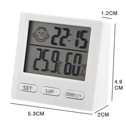 Stazione Meteo Digitale LED - Orologio, Termometro e Igrometro per Casa