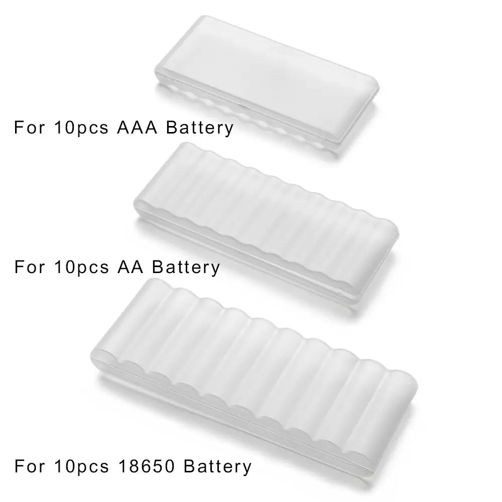 Custodia Rigida 10 Slot Batterie 18650 AA AAA Ricaricabili Porta Batterie