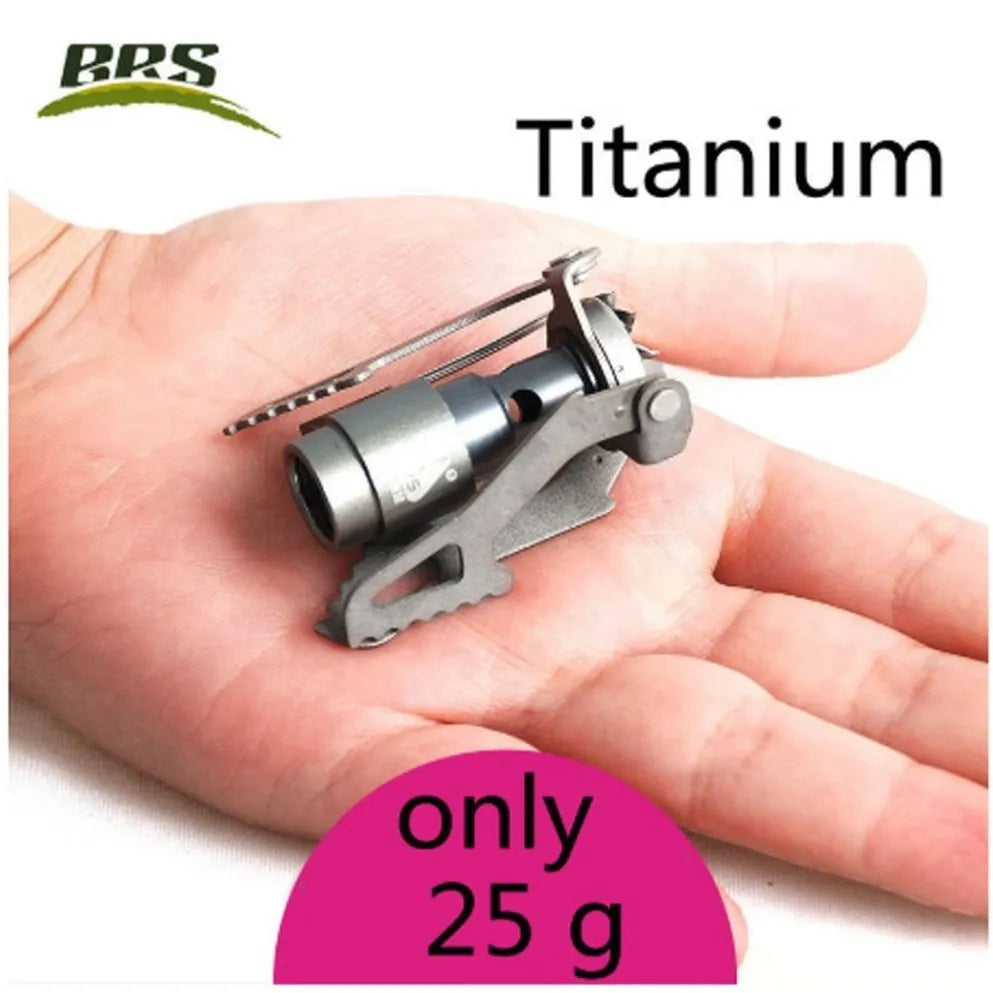 BRS-3000T Fornello a Gas Titanio 25g Portatile Ultra Leggero Campeggio