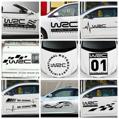 Adesivi Auto WRC USSR in Vinile - Kit Sticker Rally Tuning Decorazione
