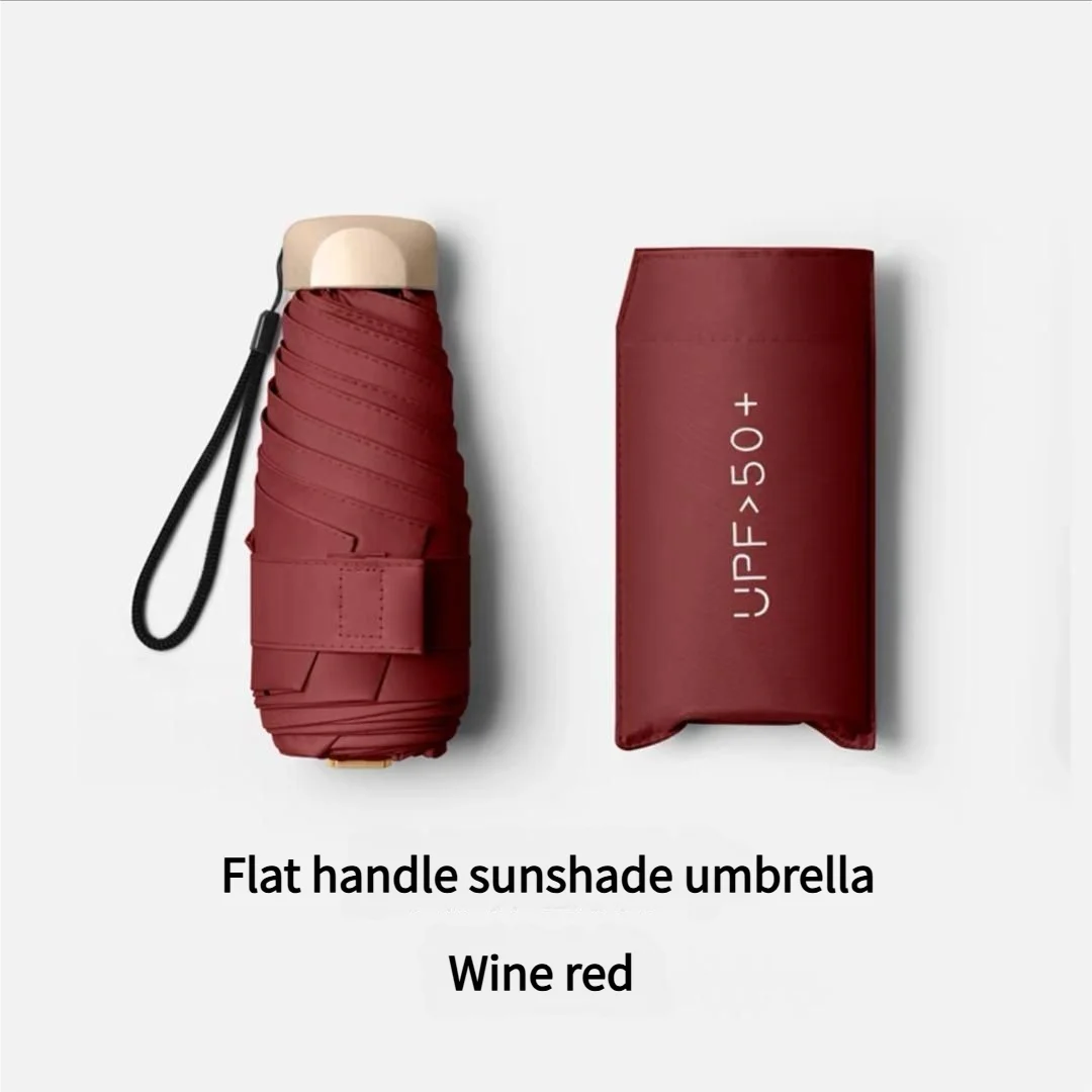 Ombrello Pieghevole Tascabile Mini Antipioggia Anti-UV Antivento Compatto