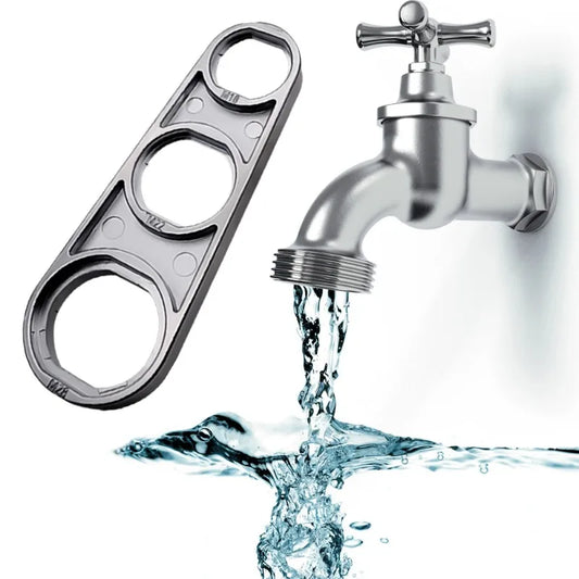 Chiave Universale Aeratore Rubinetto 6-in-1 Estrattore Zincato