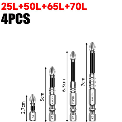 Set Punte Magnetiche PH Croce per Avvitatore Elettrico in Acciaio