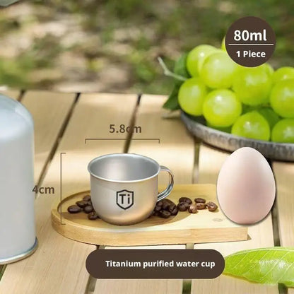Mini tazza da campeggio portatile per caffè tè acqua 80/220 ml
