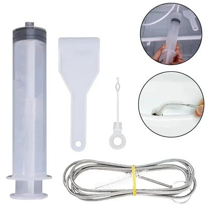 Kit 5-6 pz Scovolini/Spazzole Pulizia Scarico Frigorifero Tubo