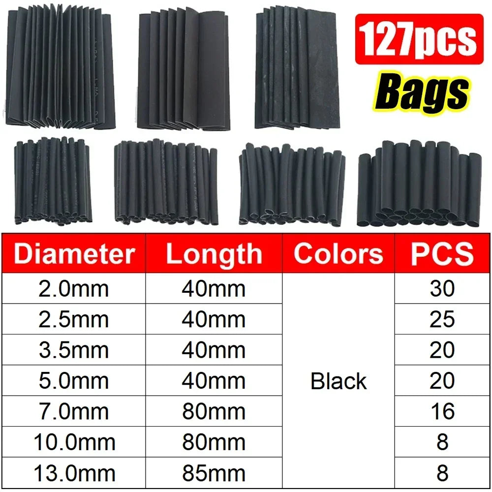 Tubo Termorestringente 5m Kit Isolante Cavi Elettrici Termoretraibile
