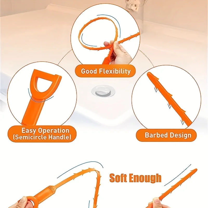 Sturatubi manuale Sturalavandini Disintasatore per WC e Lavandino