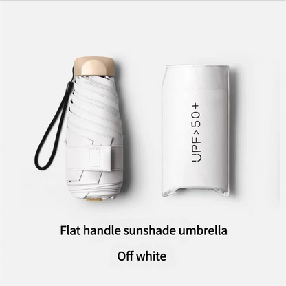 Ombrello Pieghevole Tascabile Mini Antipioggia Anti-UV Antivento Compatto