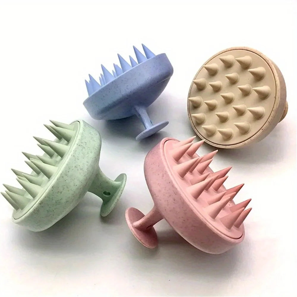 Spazzola Massaggiante Silicone per Shampoo e Doccia Cuoio Capelluto 1pz