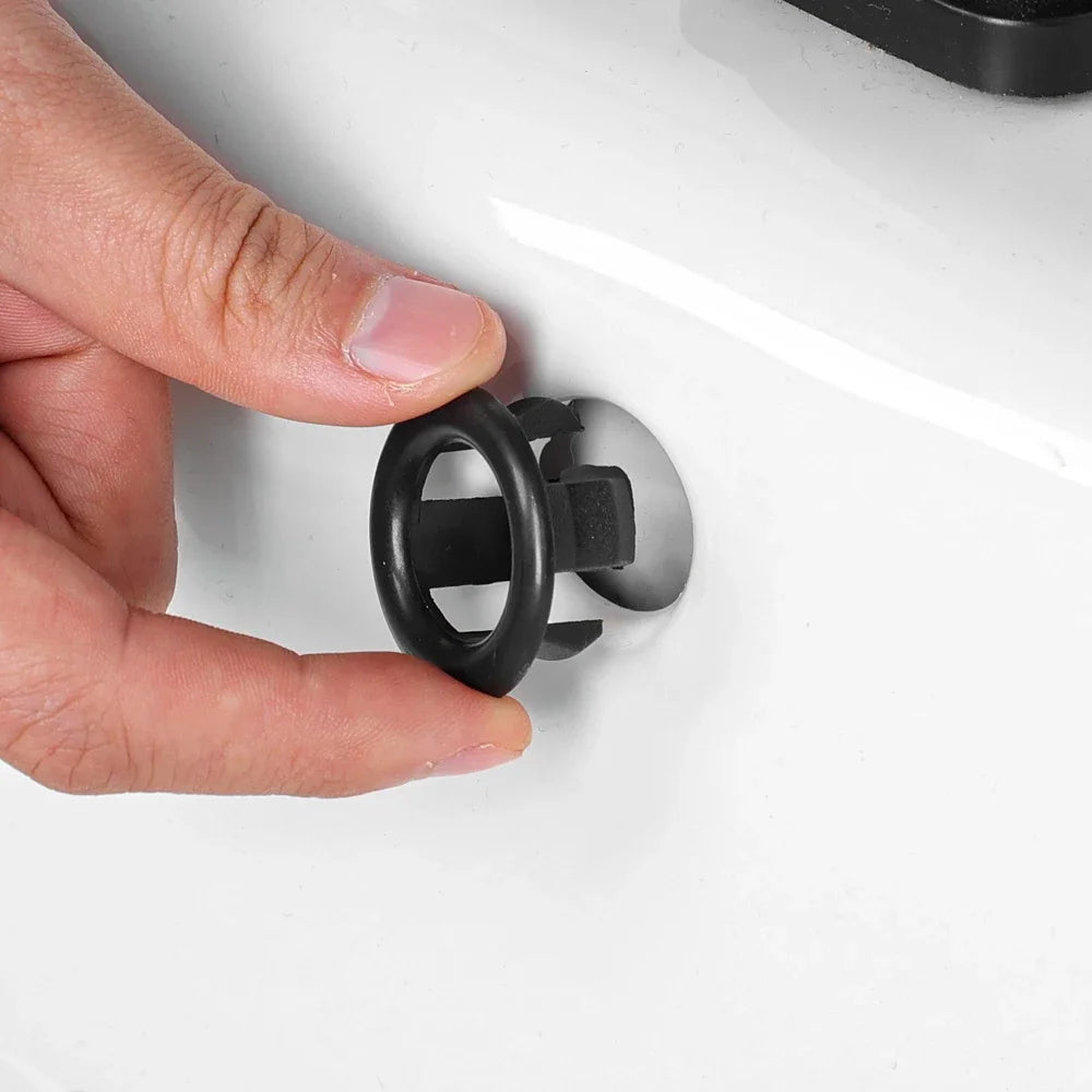 Tappo Scarico Lavabo Universale in Plastica - Set 4 Pezzi, Accessori Bagno