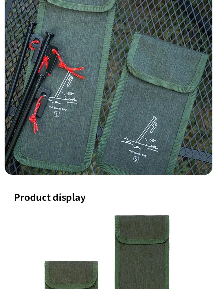 Borsa porta picchetti tenda/chiodi campeggio Oxford resistente grande