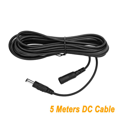 Cavo Prolunga DC 12V 5/10m 5.5x2.1mm Maschio-Femmina per LED Telecamera