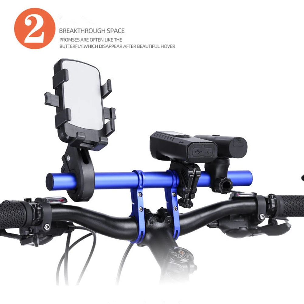 Prolunga manubrio bici 10/20/30cm Staffa supporto faro universale MTB Road