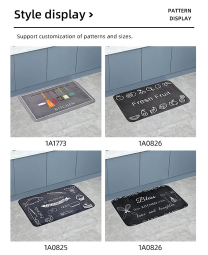 Tappetino Antiscivolo Assorbente per Bagno e Cucina Lavabile 1 Pz