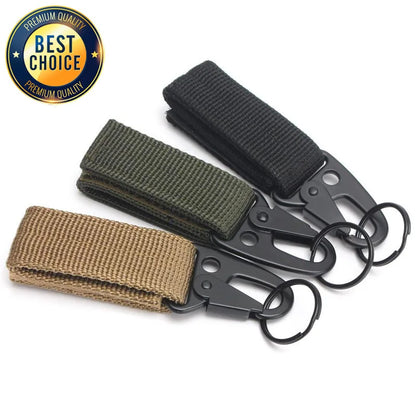 Moschettone Nylon Resistente Portachiavi per Zaino MOLLE Camping Escursionismo