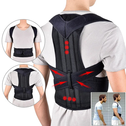 Correttore Postura Unisex Regolabile Cintura/Corsetto Supporto Lombare S-XXXL