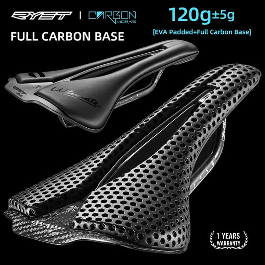 Sella bici RYET 3D Carbonio 120g 250x140mm MTB Gravel Road