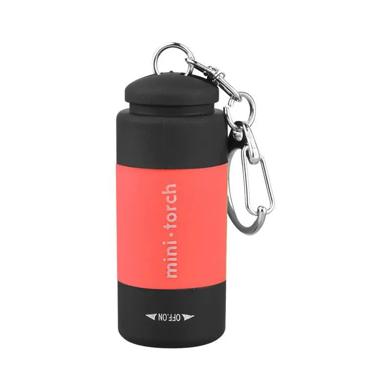 Torcia LED tascabile micro portachiavi ricaricabile USB impermeabile