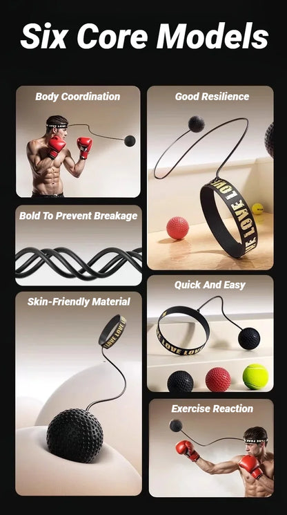 Palla Reflex da Testa in PU - Speedball Allenamento Riflessi Boxe MMA Muay Thai