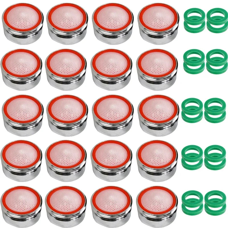 20pz Aeratore per Rubinetto Universale Ricambio Antischizzo Risparmio Acqua