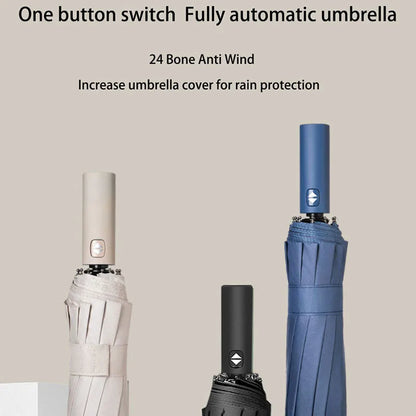 Ombrello 24 stecche antivento rinforzato anti-UV Uomo/Donna resistente