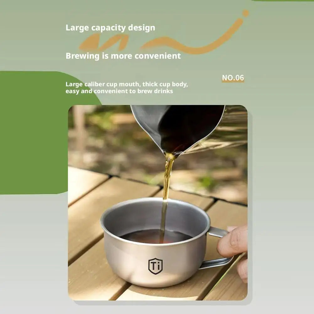 Mini tazza da campeggio portatile per caffè tè acqua 80/220 ml