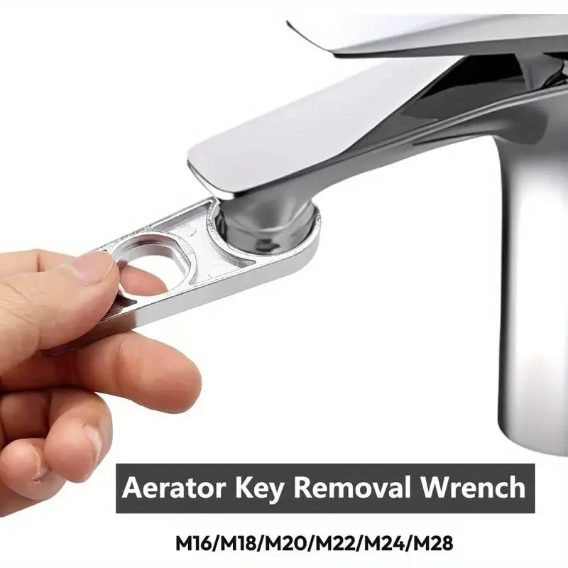 Chiave Universale Aeratore Rubinetto 6-in-1 Estrattore Zincato