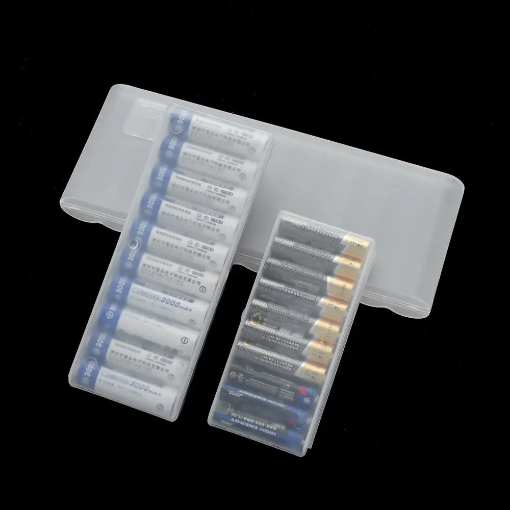 Custodia Rigida 10 Slot Batterie 18650 AA AAA Ricaricabili Porta Batterie