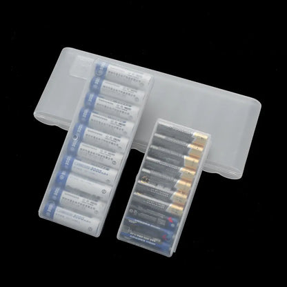 Custodia Rigida 10 Slot Batterie 18650 AA AAA Ricaricabili Porta Batterie