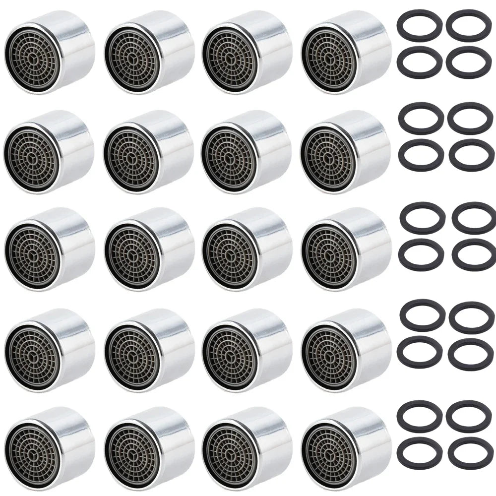 20pz Aeratore per Rubinetto Universale Ricambio Antischizzo Risparmio Acqua
