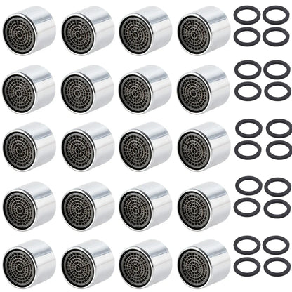 20pz Aeratore per Rubinetto Universale Ricambio Antischizzo Risparmio Acqua