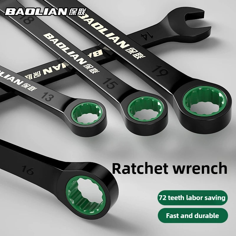 Chiave a cricchetto reversibile BAOLIAN 2 in 1 - Attrezzo industriale