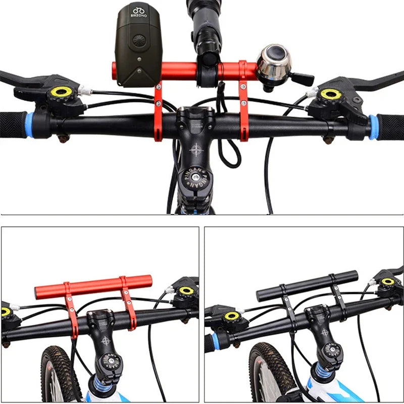 Prolunga manubrio bici 10/20/30cm Staffa supporto faro universale MTB Road