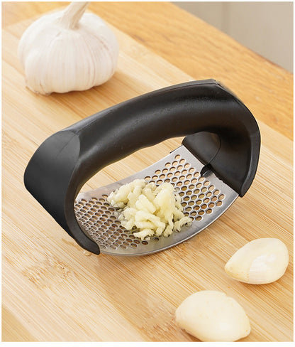 Pressa Aglio Acciaio Inox Manuale - Schiacciaglio Utensile Cucina Lavabile