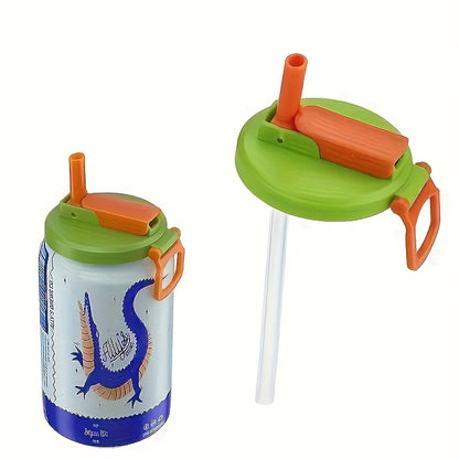 Tappo per lattina universale riutilizzabile con cannuccia anti-perdita