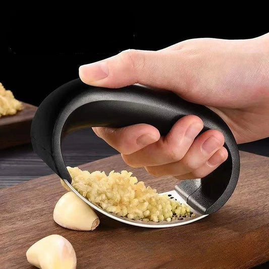 Pressa Aglio Acciaio Inox Manuale - Schiacciaglio Utensile Cucina Lavabile