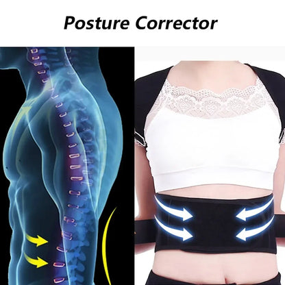 Correttore Postura Unisex Regolabile Cintura/Corsetto Supporto Lombare S-XXXL