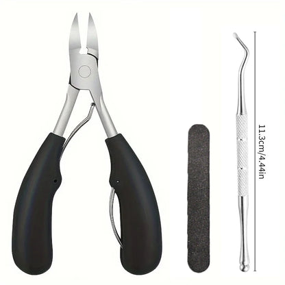 Tagliaunghie professionale acciaio inox concavo per unghie spesse e incarnite
