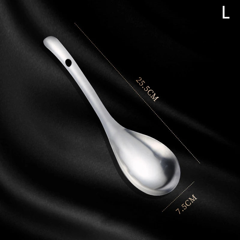 Cucchiaio forato in Acciaio Inox per Salsa e Caviale - Utensile da Cucina