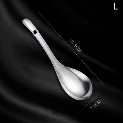 Cucchiaio forato in Acciaio Inox per Salsa e Caviale - Utensile da Cucina